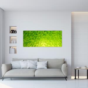 Slika žuto-zelenih kocki (120x50 cm)