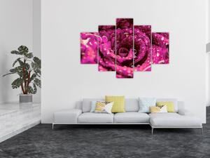 Slika cvijeta ružičaste ruže (150x105 cm)