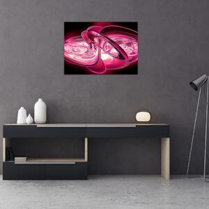 Slika ružičastih fraktala (70x50 cm)