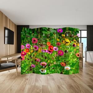 Paravan - livadsko cvijeće (210x170 cm)