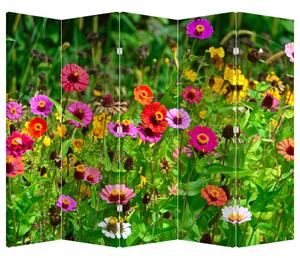 Paravan - livadsko cvijeće (210x170 cm)