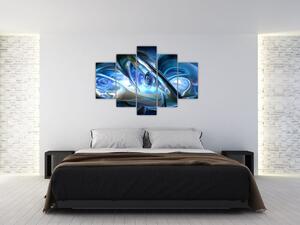 Slika plavih fraktala (150x105 cm)