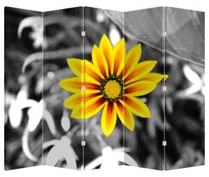 Paravan - Žuti cvijet (210x170 cm)