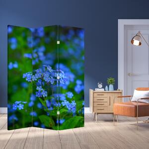 Paravan - Plavo cvijeće (126x170 cm)