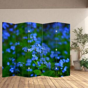 Paravan - Plavo cvijeće (210x170 cm)