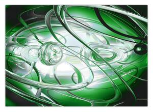 Slika zelene apstrakcije (70x50 cm)