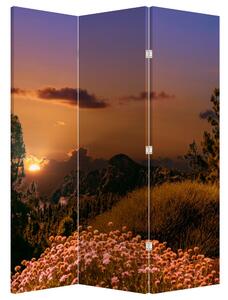 Paravan - Priroda sa zalaskom sunca (126x170 cm)