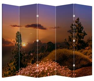 Paravan - Priroda sa zalaskom sunca (210x170 cm)
