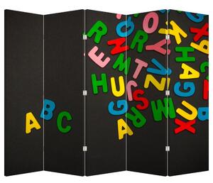 Paravan - Slova u boji (210x170 cm)