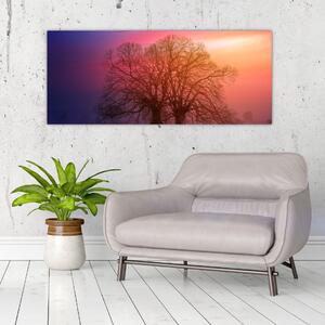 Slika drveća u magli (120x50 cm)