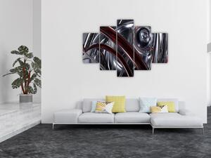 Slika sive apstrakcije (150x105 cm)