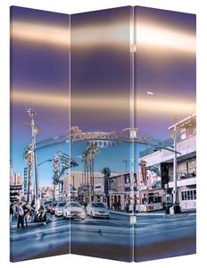 Paravan - Ulice u Las Vegasu (126x170 cm)