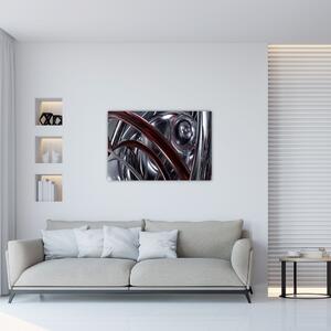 Slika sive apstrakcije (90x60 cm)