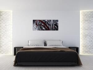 Slika sive apstrakcije (120x50 cm)