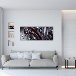 Slika sive apstrakcije (120x50 cm)