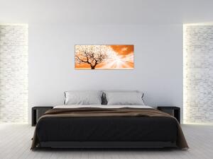 Narančasta slika stabla (120x50 cm)
