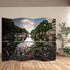 Paravan - Biciklom u gradu (210x170 cm)