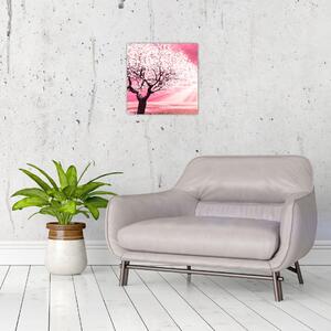 Ružičasta slika stabla (30x30 cm)
