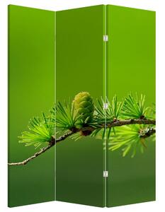 Paravan - zeleni stožac (126x170 cm)