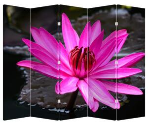 Paravan - Ružičasti cvijet (210x170 cm)