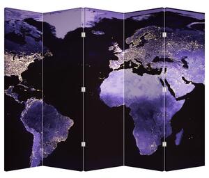 Paravan - Zemlja iz svemira (210x170 cm)