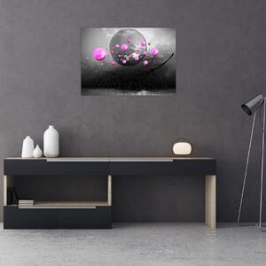 Slika ružičastih kugli (70x50 cm)