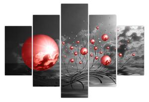 Slika crvenih kugli (150x105 cm)