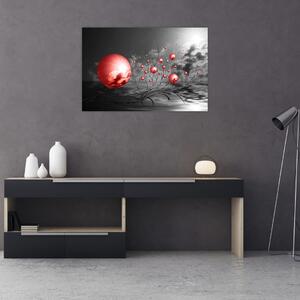 Slika crvenih kugli (90x60 cm)