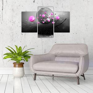 Slika ružičastih kugli (90x60 cm)