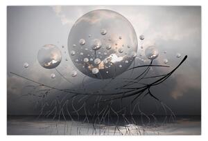 Slika apstraktnih kugli (90x60 cm)