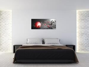 Slika crvenih kugli (120x50 cm)