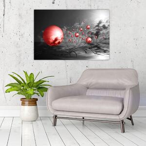 Slika crvenih kugli (90x60 cm)