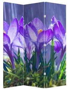Paravan - Cvijeće na kiši (126x170 cm)