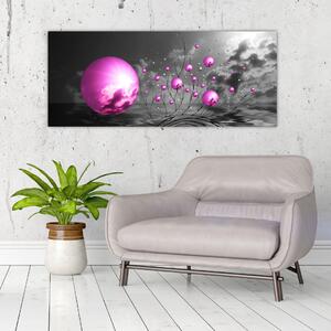 Slika ružičastih kugli (120x50 cm)