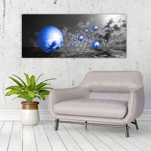 Slika tamno plavih kugli (120x50 cm)
