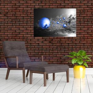 Slika tamno plavih kugli (90x60 cm)