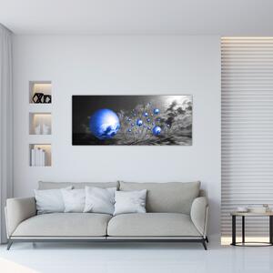 Slika tamno plavih kugli (120x50 cm)