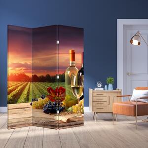 Paravan - Vinograd s vinom (126x170 cm)