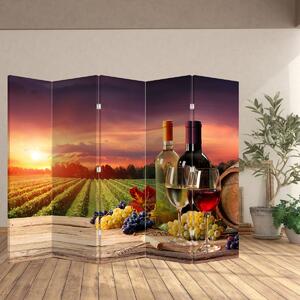 Paravan - Vinograd s vinom (210x170 cm)