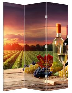 Paravan - Vinograd s vinom (126x170 cm)