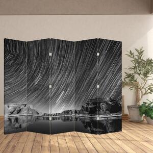 Paravan - Crno-bijelo zvjezdano nebo (210x170 cm)