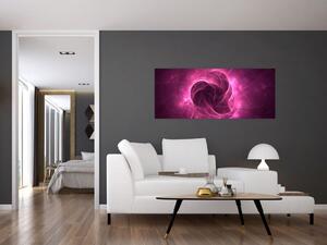 Slika moderne ružičaste apstrakcije (120x50 cm)