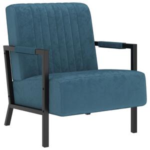VidaXL Fotelja od baršuna plava