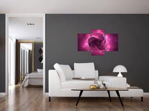Slika moderne ružičaste apstrakcije (90x60 cm)