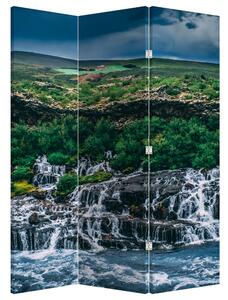 Paravan - Vodopad u prirodi (126x170 cm)