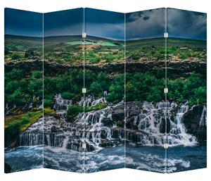 Paravan - Vodopad u prirodi (210x170 cm)