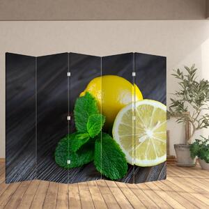 Paravan - Limun i menta na stolu (210x170 cm)