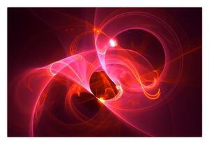 Moderna slika ružičaste apstrakcije (90x60 cm)
