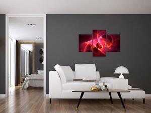 Moderna slika ružičaste apstrakcije (90x60 cm)