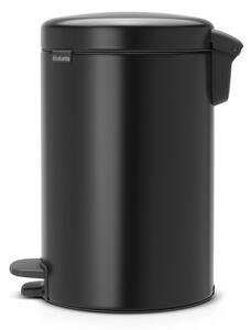 Mat crna željezna kanta za smeće s pedalom 12 l NewIcon – Brabantia